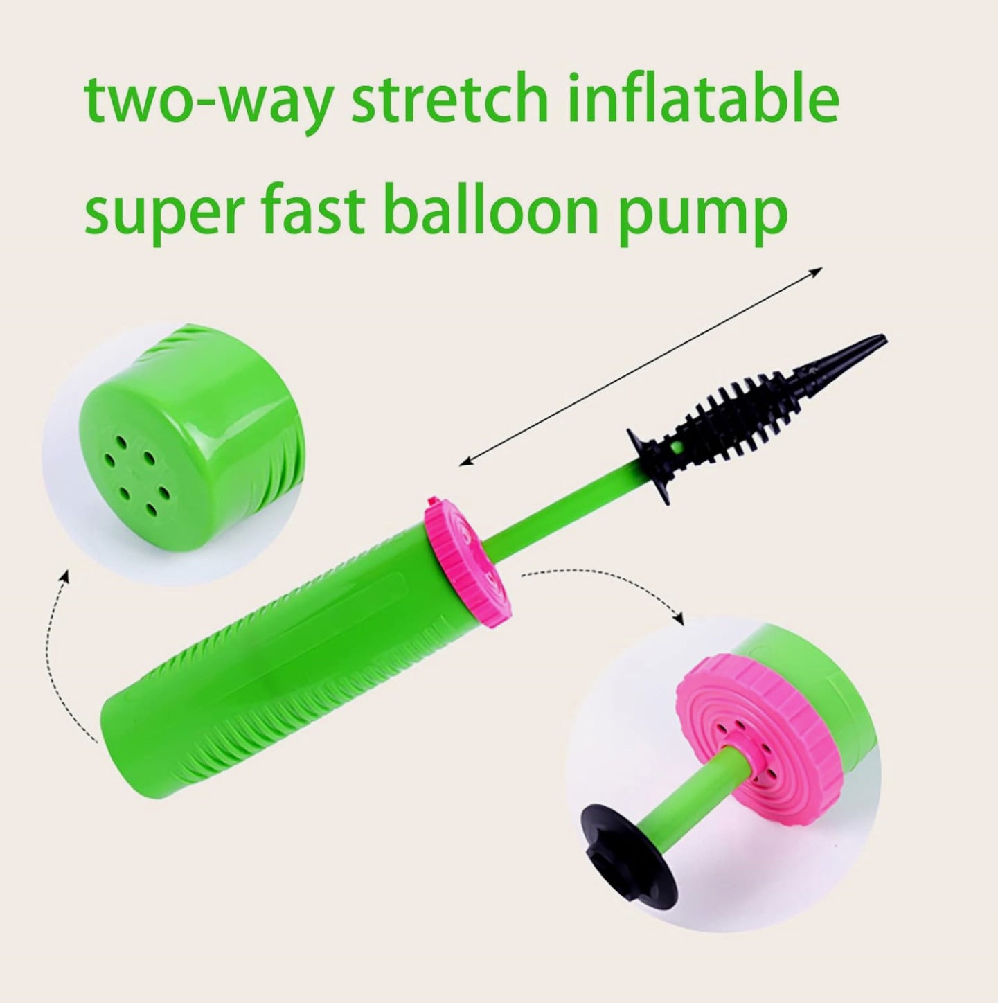 PRIMA Double Action Hand Pump - (Pink)